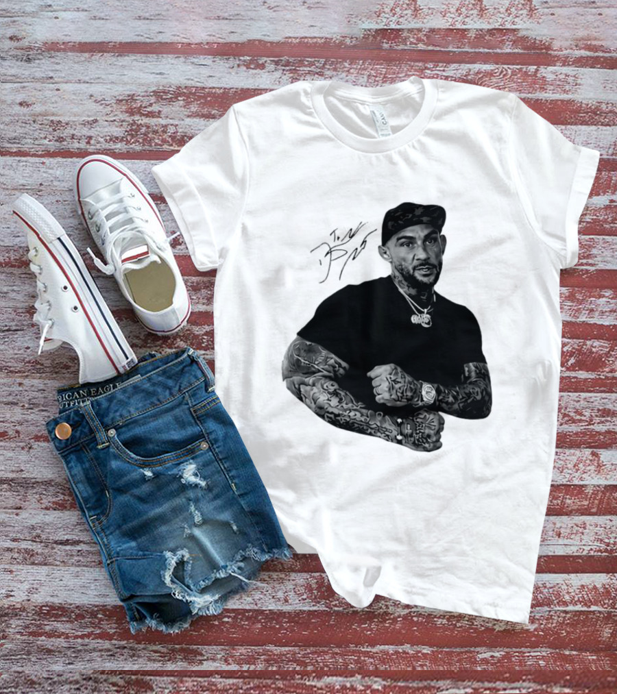Dustin Poirier The Diamond UFC Tattooed Fighter Black Cap T-Shirt