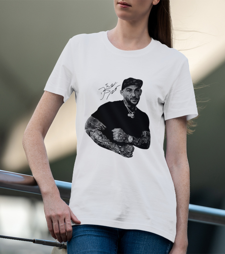 Dustin Poirier The Diamond UFC Tattooed Fighter Black Cap T-Shirt