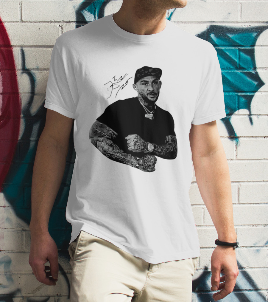 Dustin Poirier The Diamond UFC Tattooed Fighter Black Cap T-Shirt
