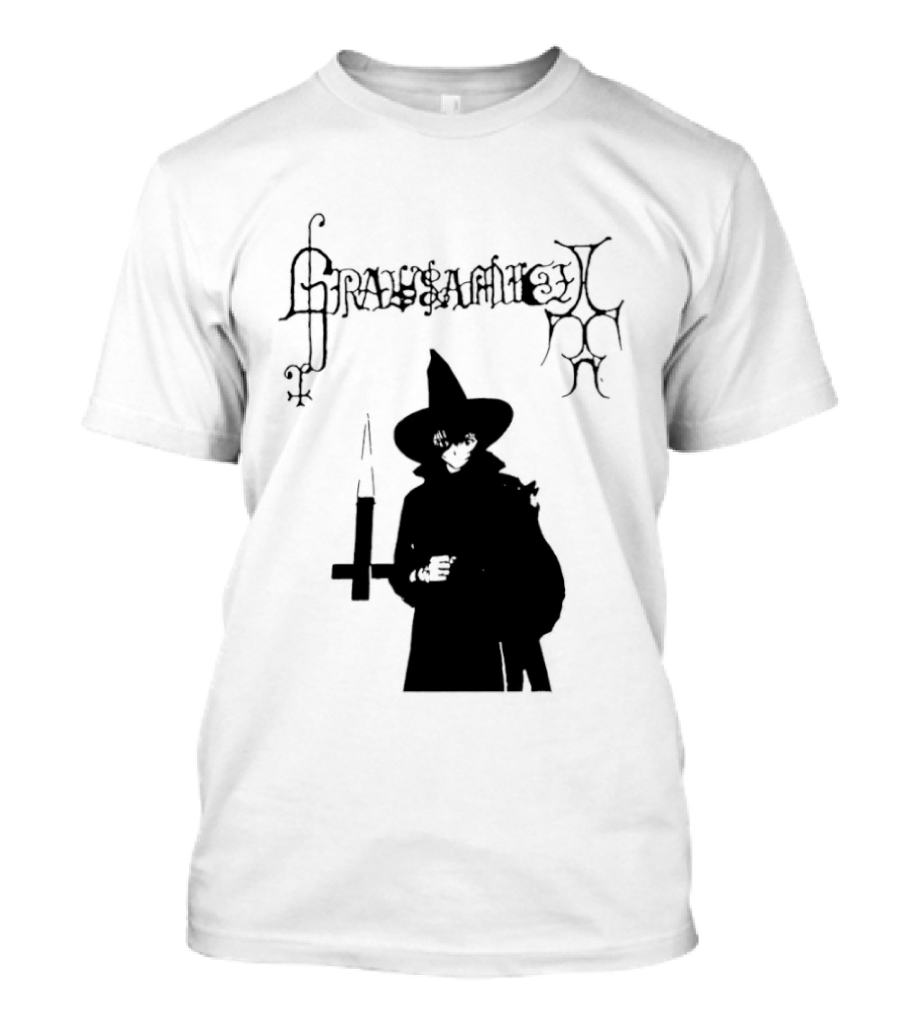 Gravsaamuel Witch Iconic Gothic Anime Dark Aesthetic T-Shirt