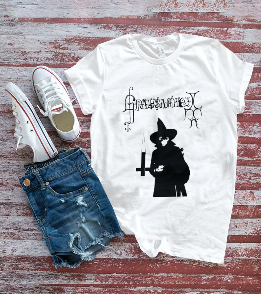 Gravsaamuel Witch Iconic Gothic Anime Dark Aesthetic T-Shirt