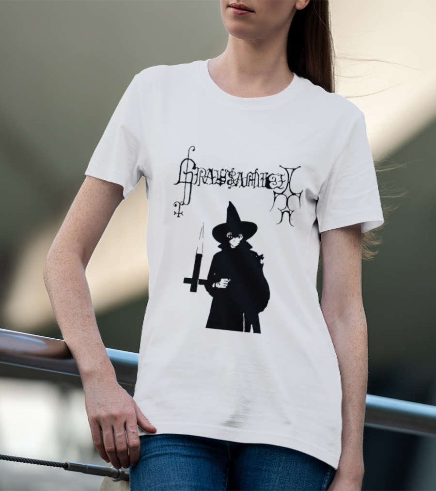 Gravsaamuel Witch Iconic Gothic Anime Dark Aesthetic T-Shirt