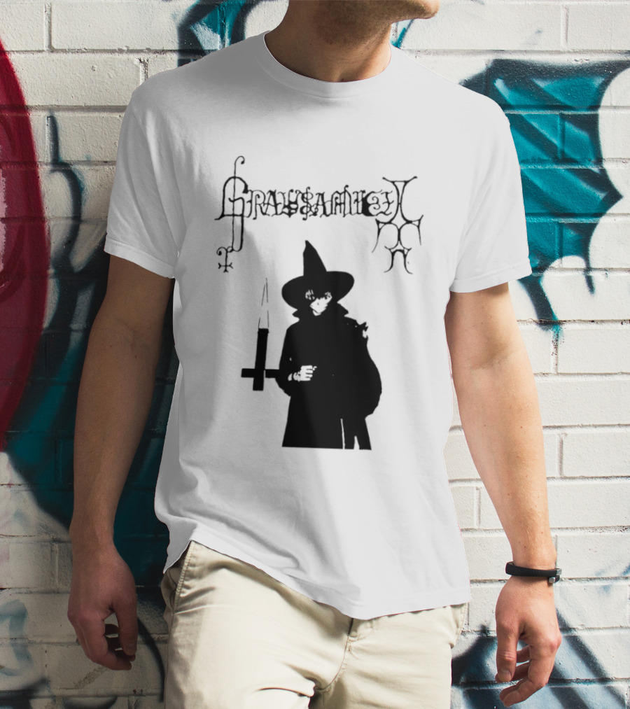Gravsaamuel Witch Iconic Gothic Anime Dark Aesthetic T-Shirt