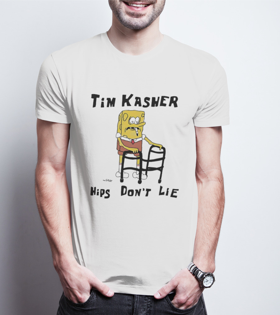 Tim Kasher Sponge SquarePants Cigarette Walker Hips Don't Lie T-Shirt