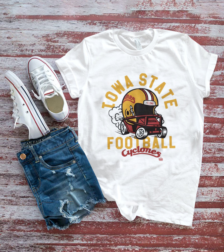 Iowa State Cyclones Helmet Football Team Fan Gear T-Shirt