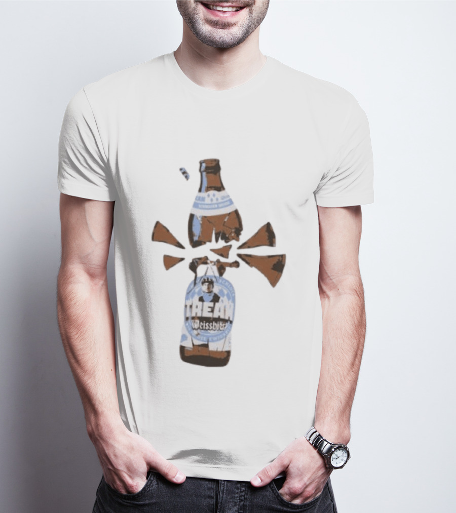 Tream Weissbier Vom Ersten Schluck Bis In Die Ewigkeit Schneider Weisse Exploding Beer Bottle T-Shirt