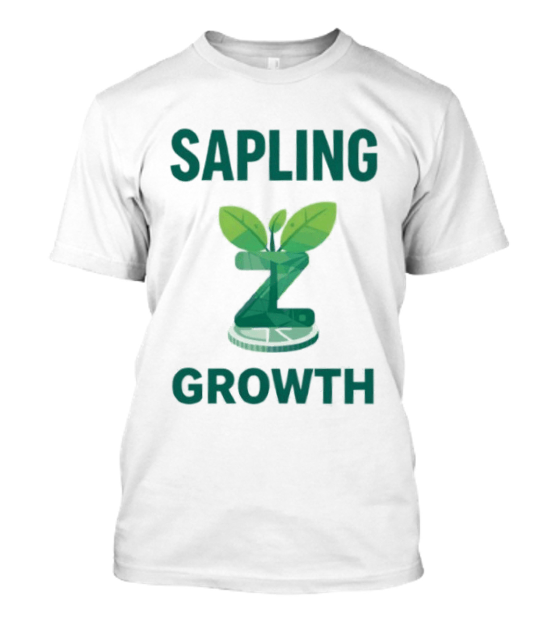 Sapling Growth Z Coin Zcash Crypto Leaf T-Shirt