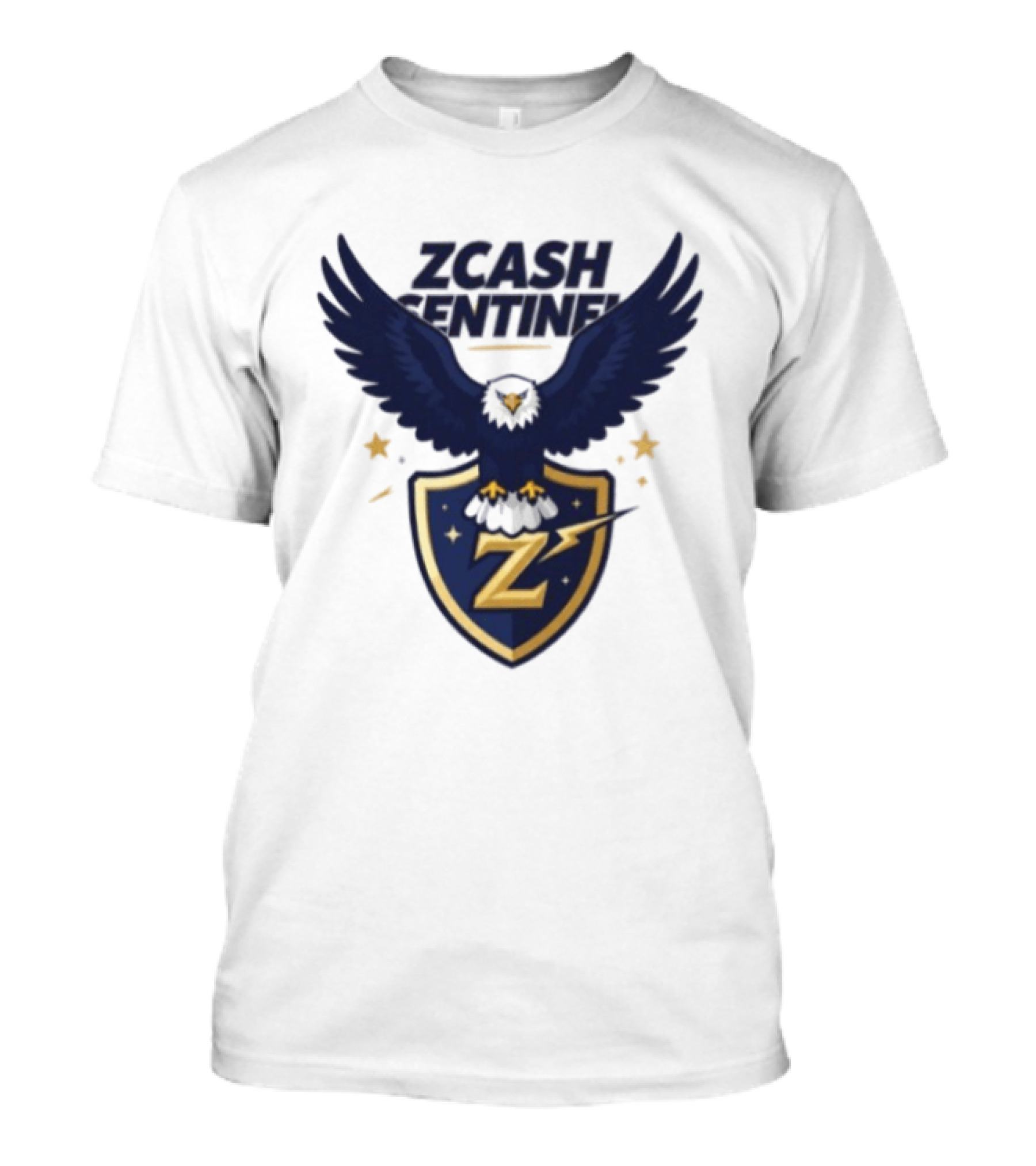 Zcash Sentinel Eagle Shield Cryptocurrency Z T-Shirt