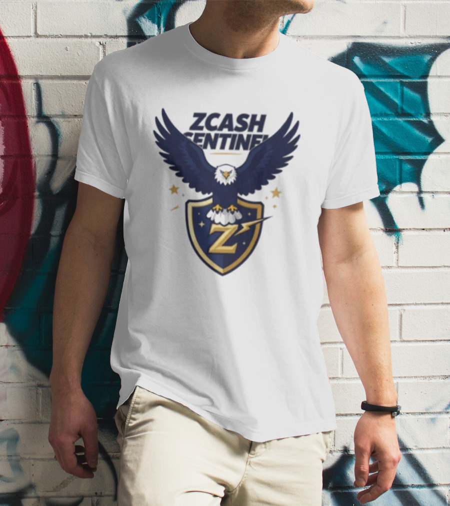 Zcash Sentinel Eagle Shield Cryptocurrency Z T-Shirt