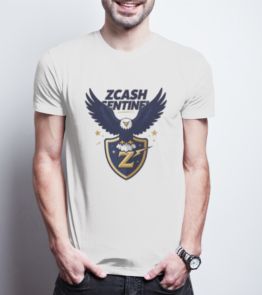 Zcash Sentinel Eagle Shield Cryptocurrency Z T-Shirt