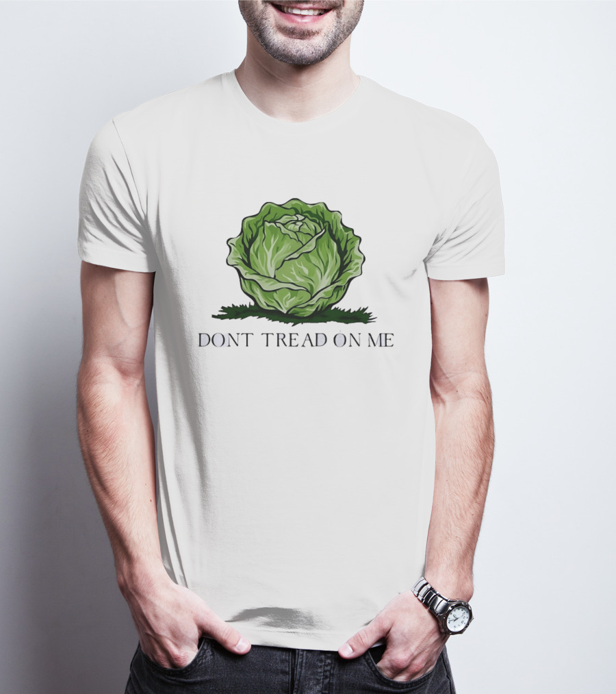Don't Tread On Me Cabbage Vegetable Gadsden T-Shirt