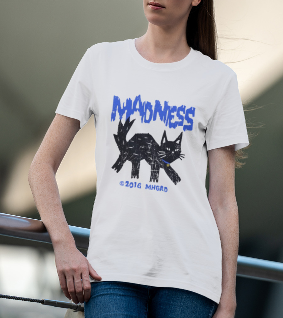 Madness Distressed Black Cat 2016 Madness MHGRD T-Shirt