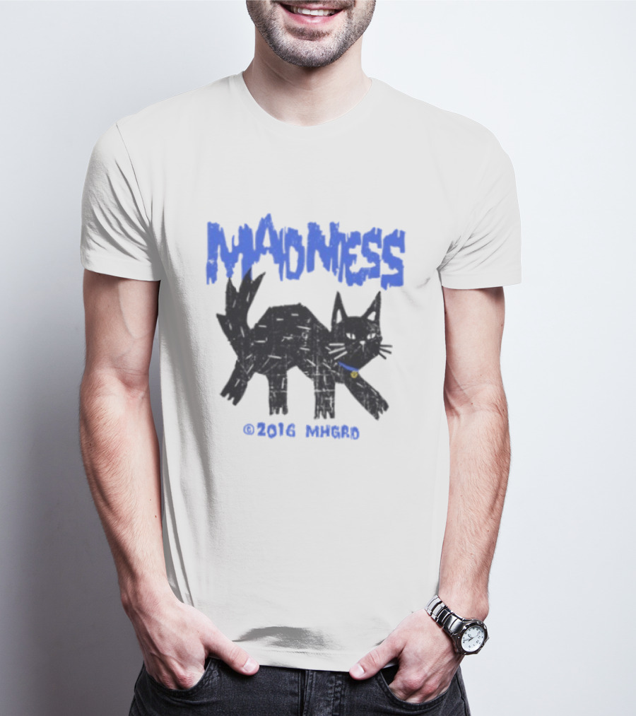 Madness Distressed Black Cat 2016 Madness MHGRD T-Shirt