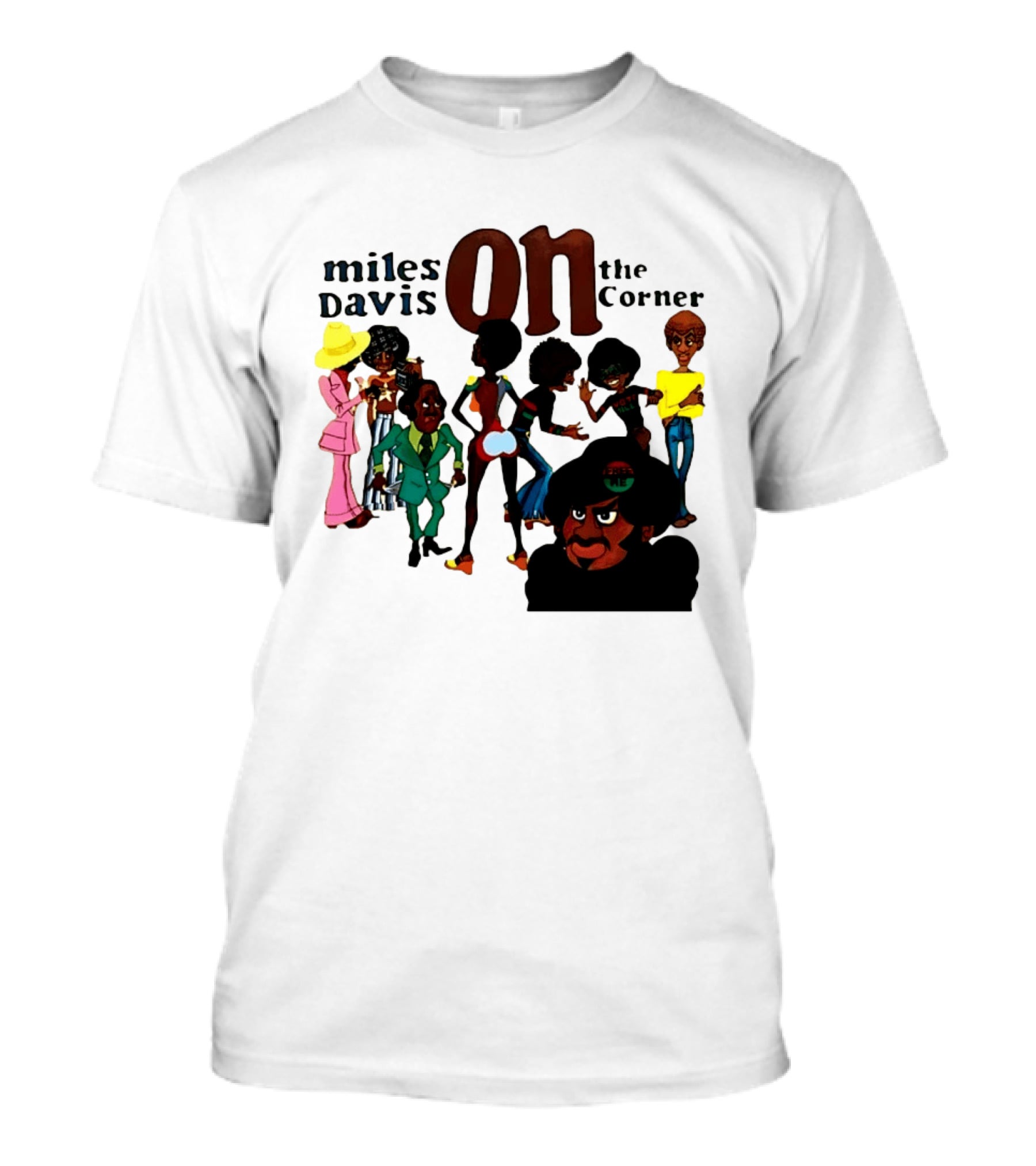 Miles Davis On The Corner Album Characters T-Shirt