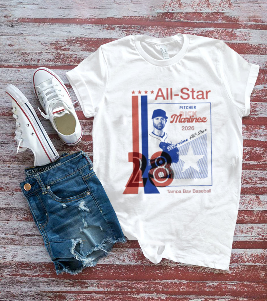 Nick Martinez 2026 All Star Pitcher Tampa Bay Baseball T-Shirt