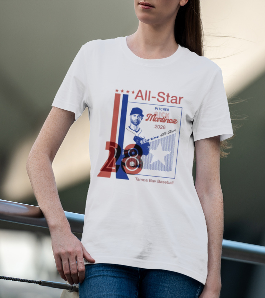 Nick Martinez 2026 All Star Pitcher Tampa Bay Baseball T-Shirt