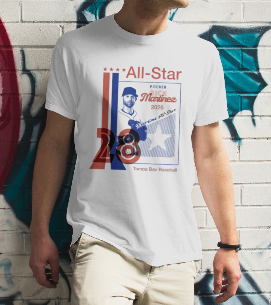 Nick Martinez 2026 All Star Pitcher Tampa Bay Baseball T-Shirt
