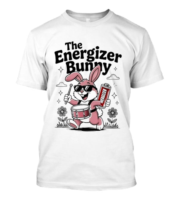 The Energizer Bunny Drumming With Battery T-Shirt