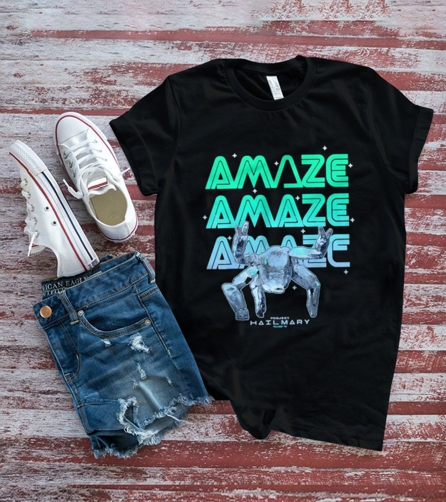 Amaze Project Hail Mary Robot T-Shirt