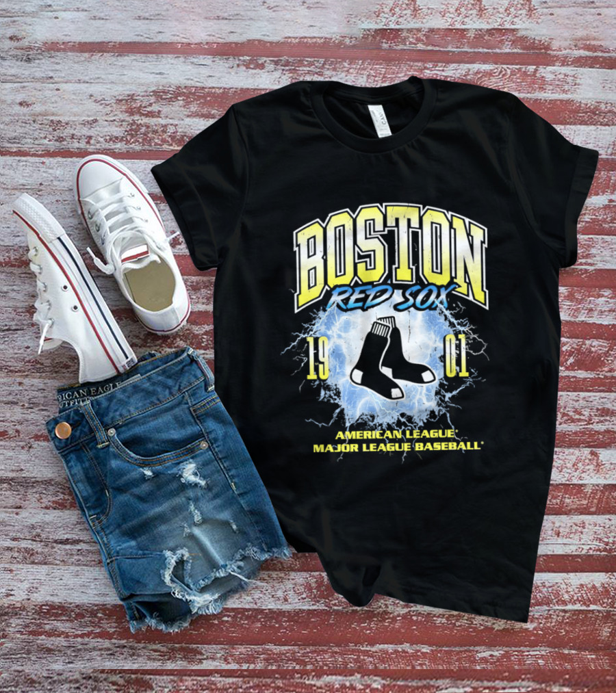 Boston Red Sox 1901 American League Major League Baseball Vintage Retro Sox T-Shirt
