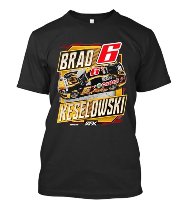 Brad Keselowski RFK Racing NASCAR Castrol Number 6 T-Shirt