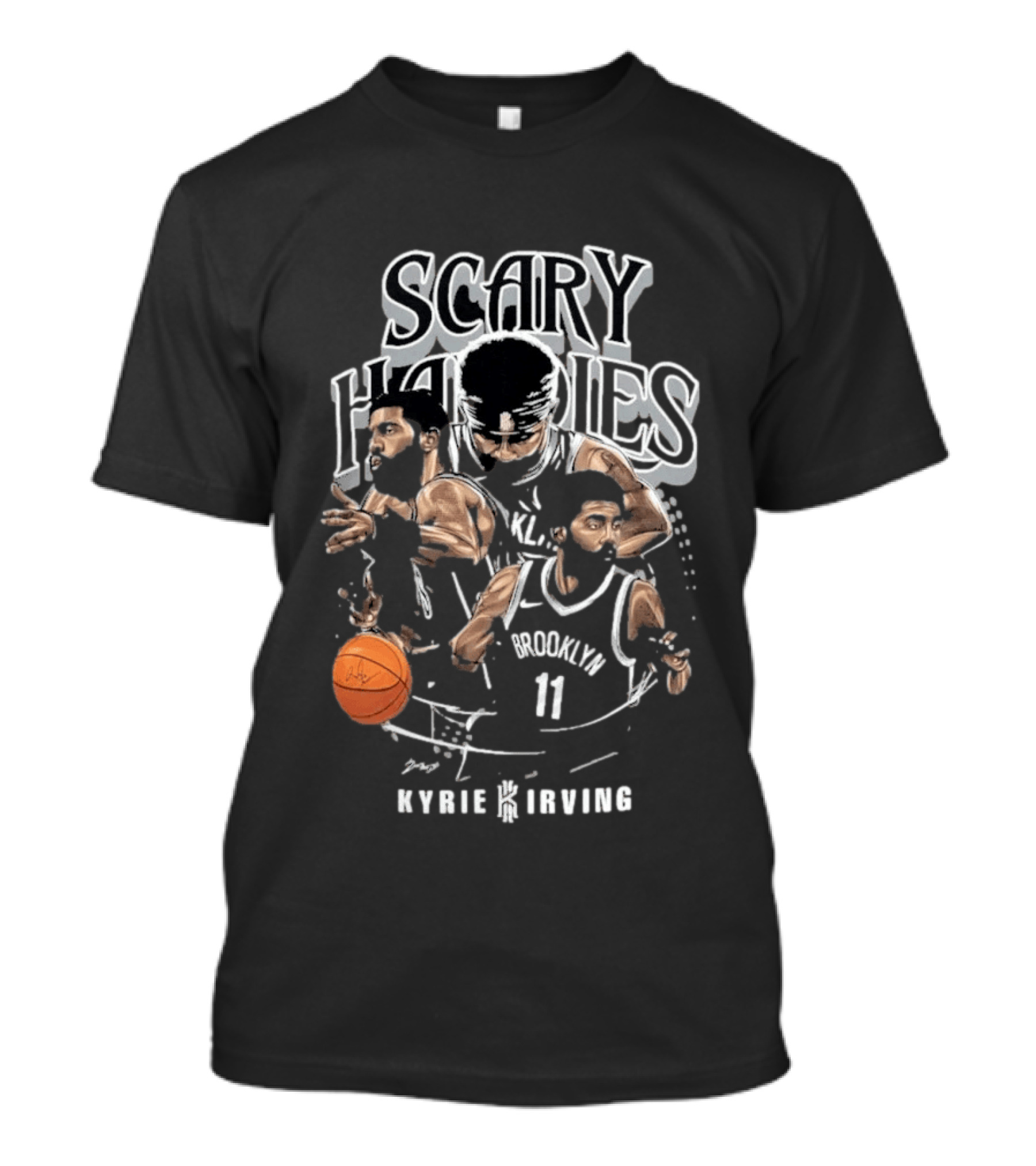 Scary Handles Brooklyn 11 Kyrie Irving T-Shirt