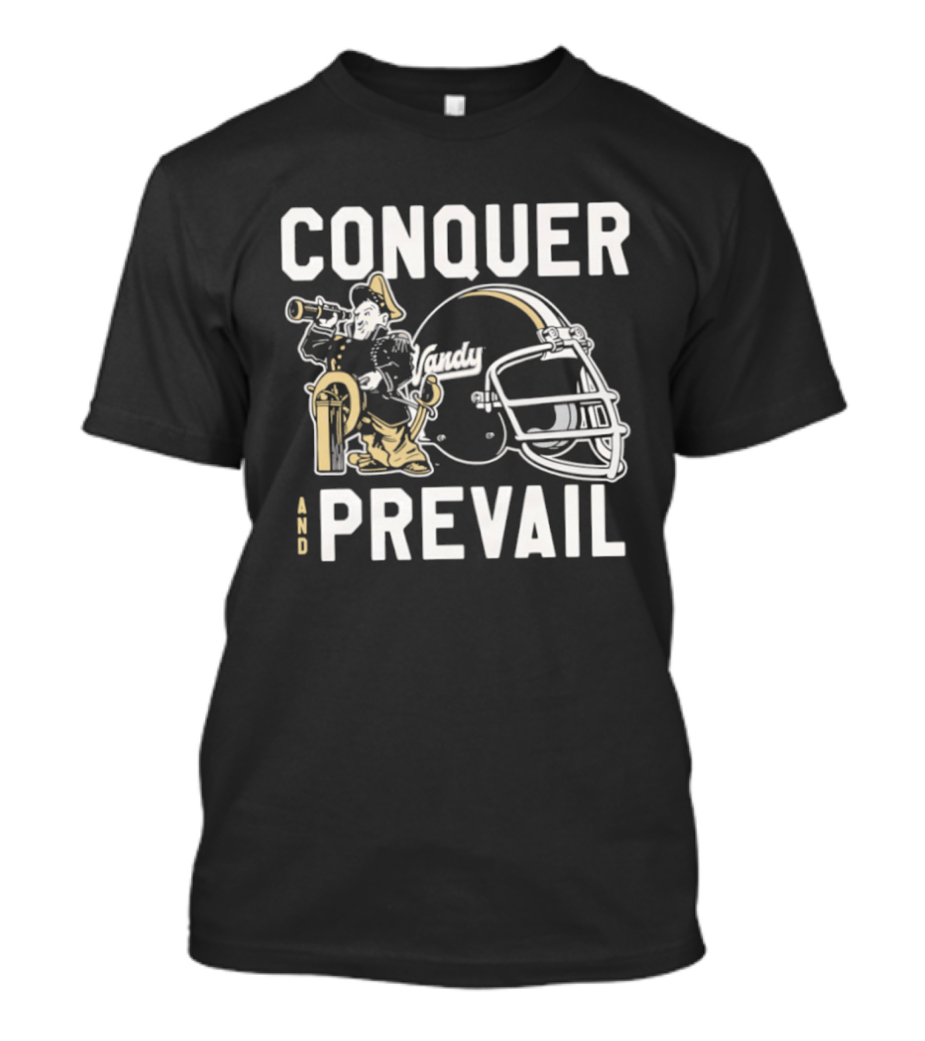 Vanderbilt Football Conquer And Prevail Helmet T-Shirt