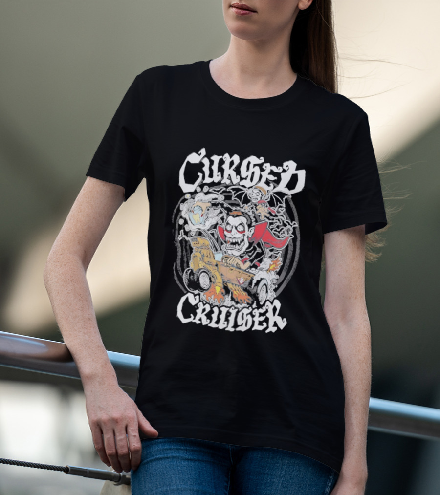 Cursed Cruiser Danhausen Monster Riding Vehicle T-Shirt