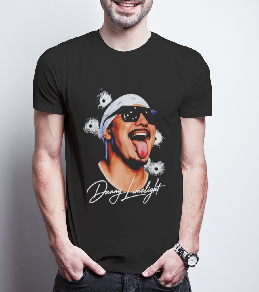 Danny Limelight Swag Bullet Holes Bandana Tattoo T-Shirt