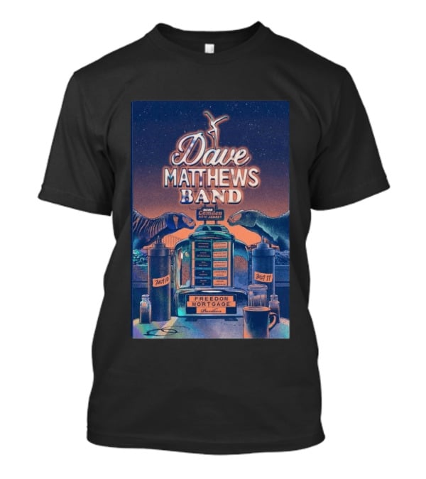 Dave Matthews Band Camden New Jersey July 10 And 11 2026 Freedom Mortgage Pavilion T-Shirt