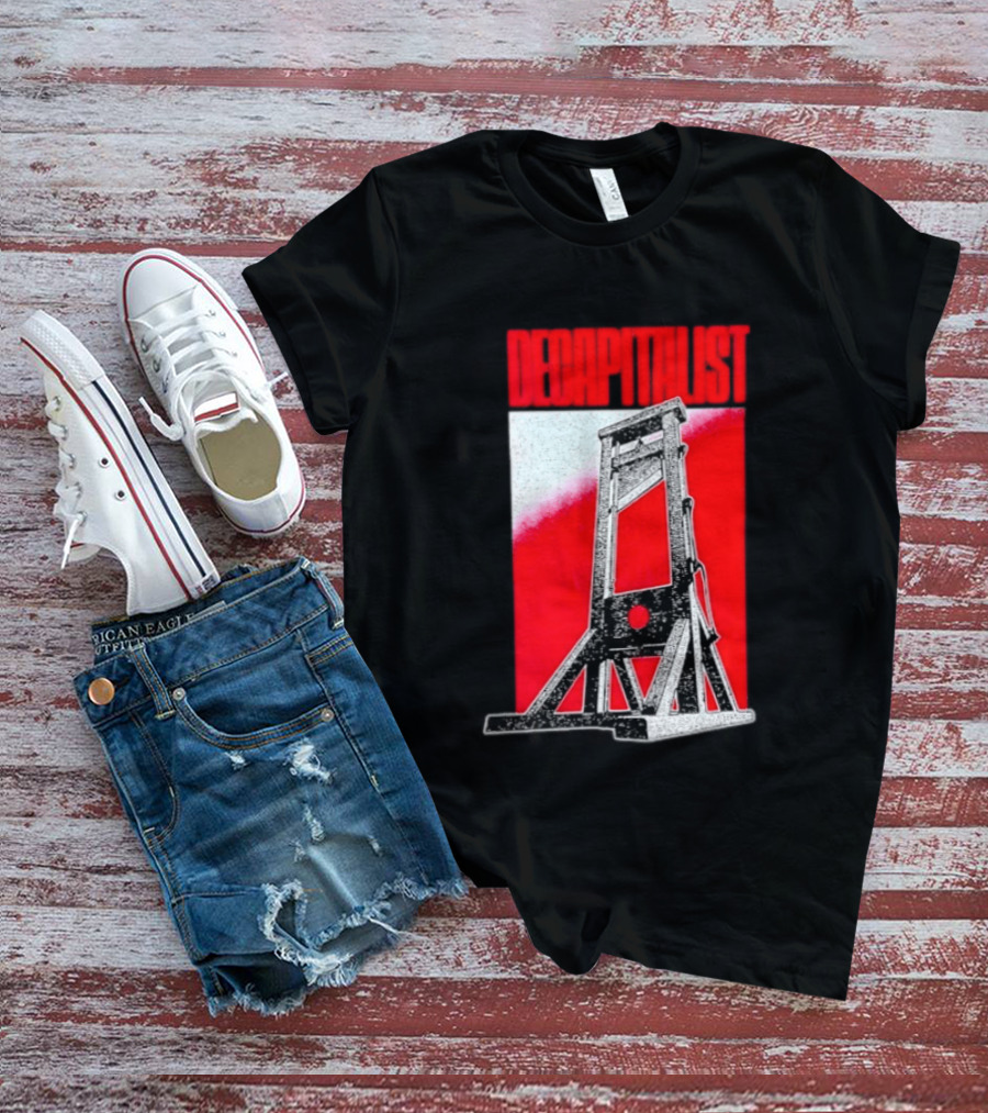 Decapitalist Guillotine Red Anti Capitalism T-Shirt