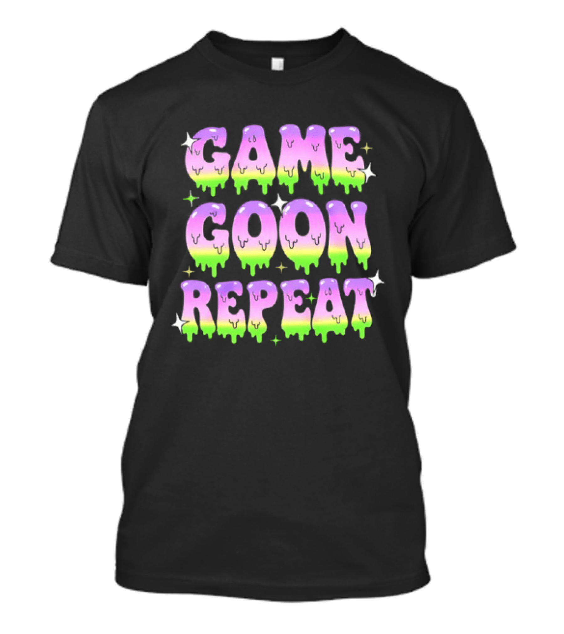 Game Goon Repeat Dripping Gamer Slang Pixel T-Shirt