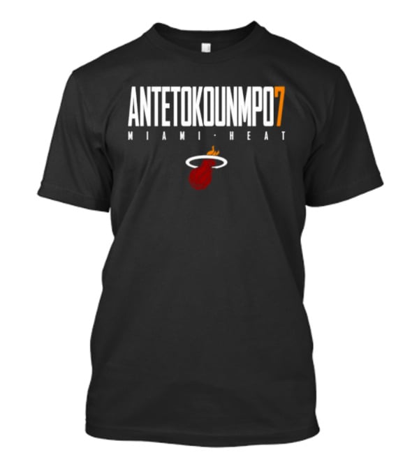 Antetokounmpo 7 Miami Heat Basketball T-Shirt
