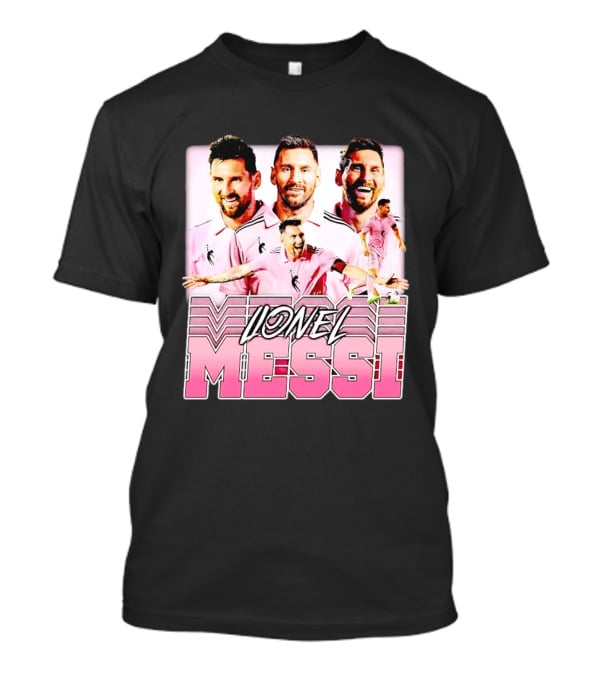 Lionel Messi Inter Miami Celebration Pink Jersey T-Shirt