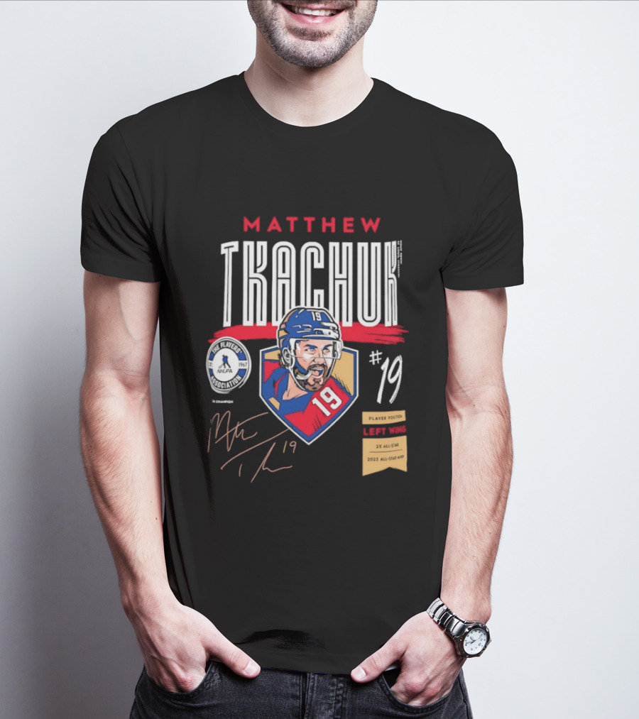 Matthew Tkachuk No19 Florida Panthers Left Wing Hockey Player T-Shirt