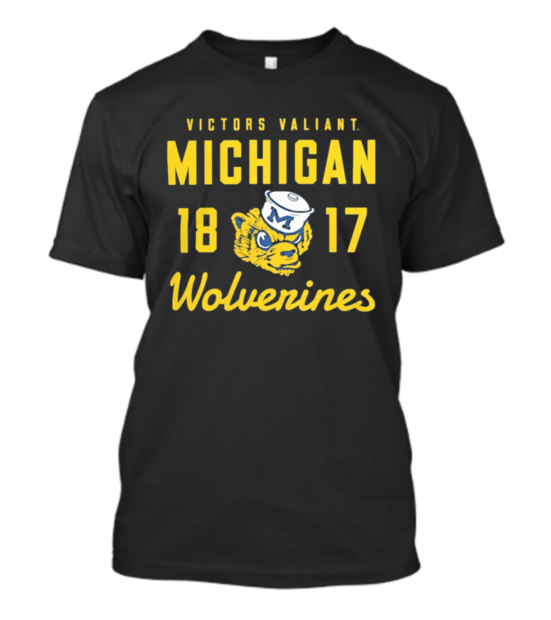 Michigan Wolverines Victors Valiant 1817 Wolverine Head T-Shirt