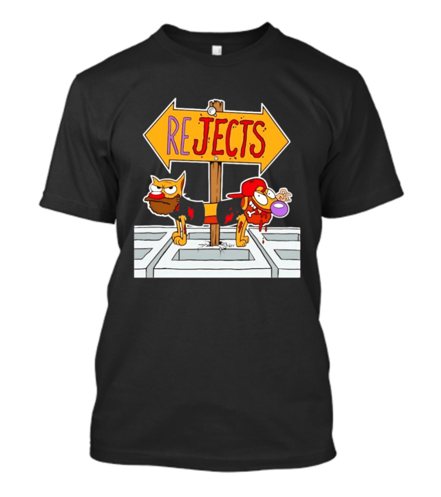 Nickelodeon CatDog Tough Guys Rejects Sign T-Shirt