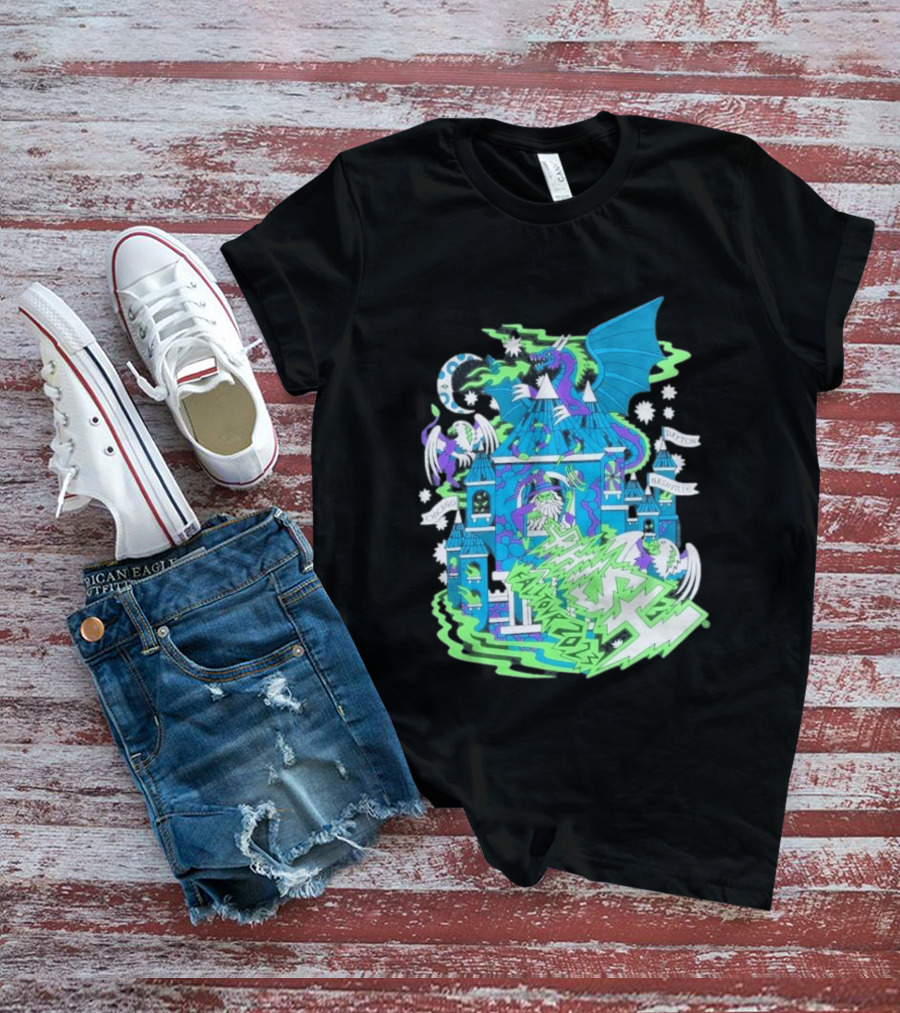 Phish Fall 2023 Crumbling Castle Chicago Nashville Dayton Dragon Fantasy T-Shirt