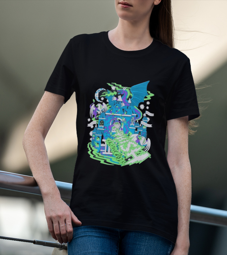 Phish Fall 2023 Crumbling Castle Chicago Nashville Dayton Dragon Fantasy T-Shirt