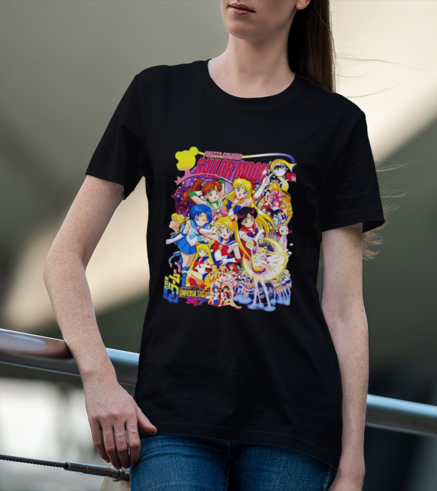Pretty Soldier Sailor Moon Universal Studios Japan Anime Characters T-Shirt