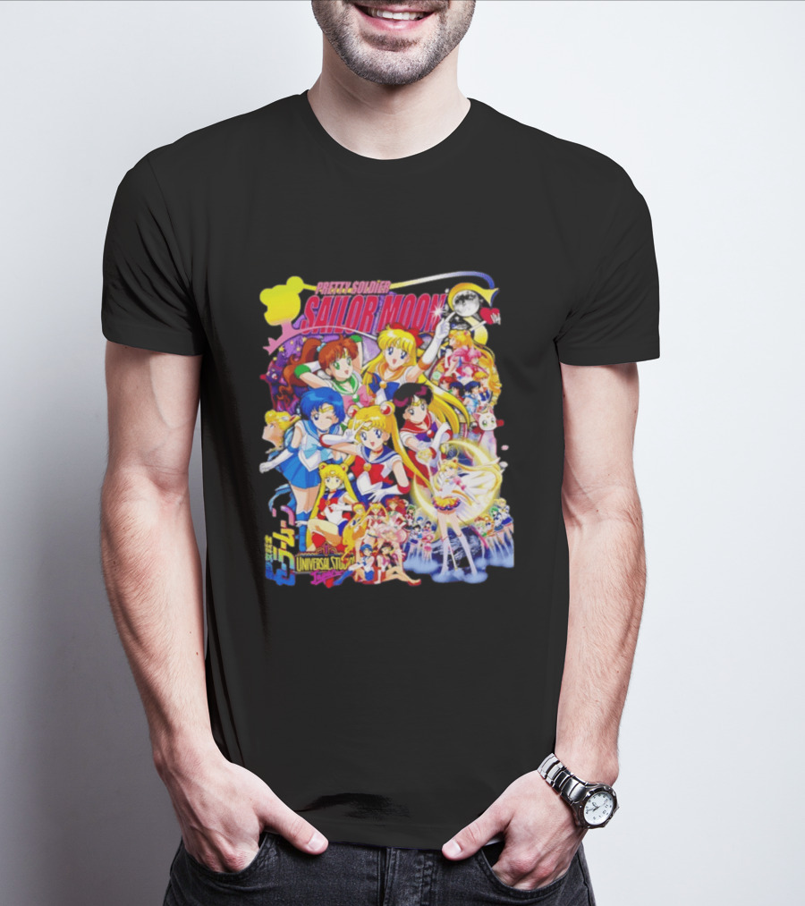 Pretty Soldier Sailor Moon Universal Studios Japan Anime Characters T-Shirt