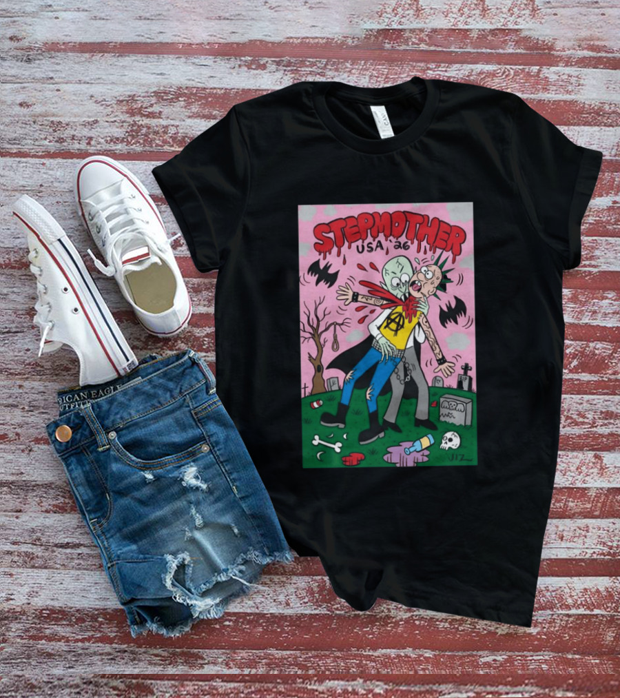Stepmother USA 26 Punk Vampire Graveyard Scene T-Shirt