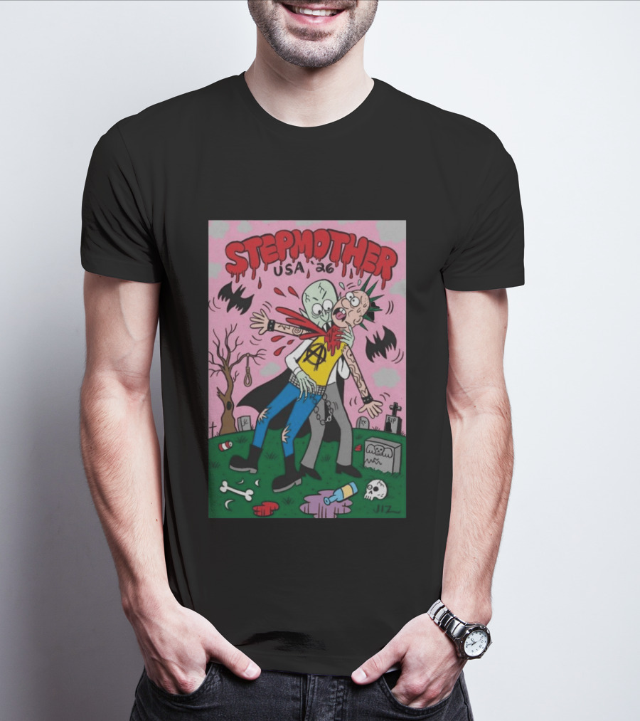 Stepmother USA 26 Punk Vampire Graveyard Scene T-Shirt