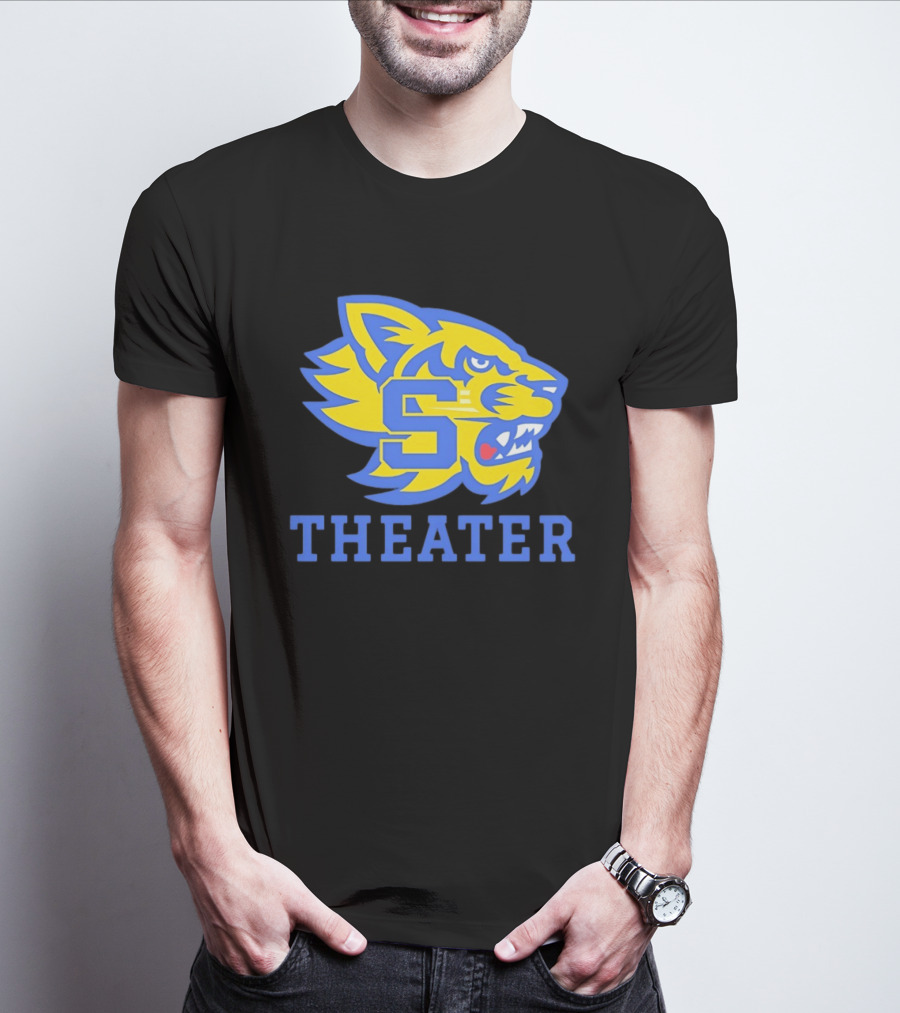 Sweetwater High School Theater Wildcat Head S T-Shirt