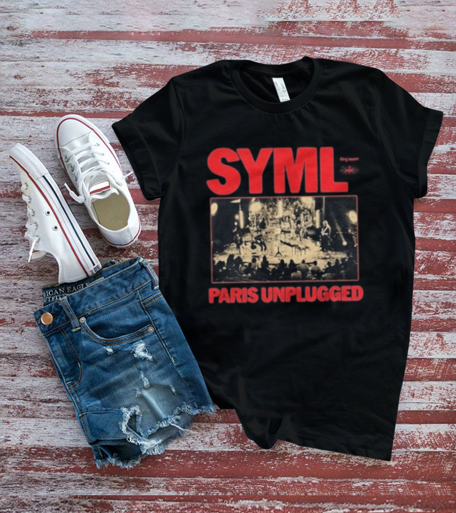 SYML Paris Unplugged Live Performance Concert Photography T-Shirt
