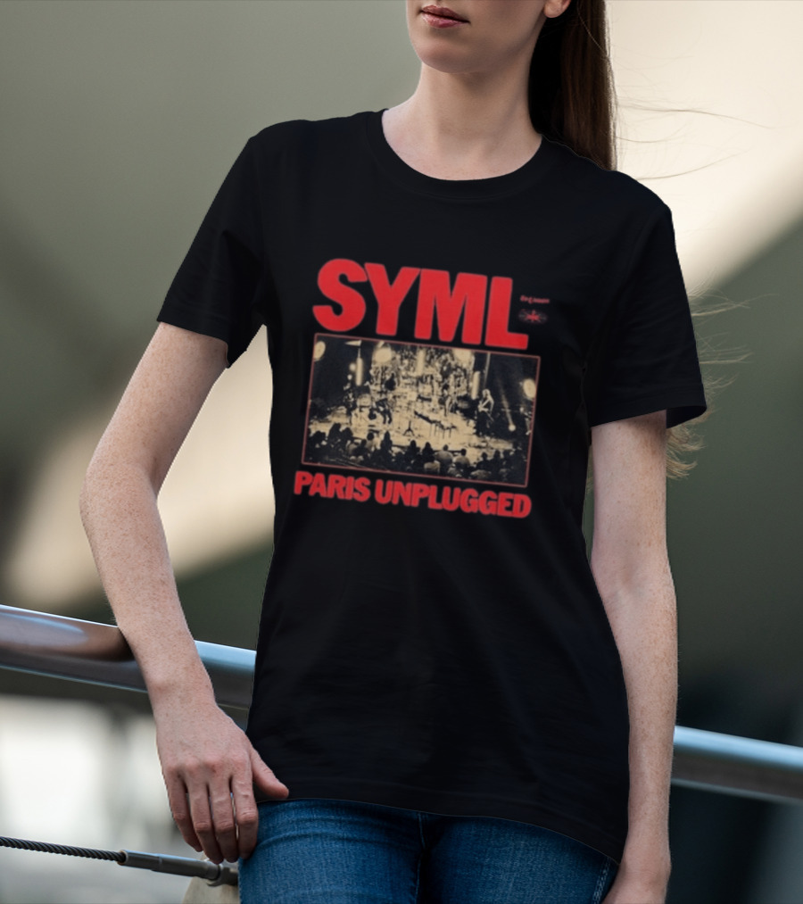 SYML Paris Unplugged Live Performance Concert Photography T-Shirt