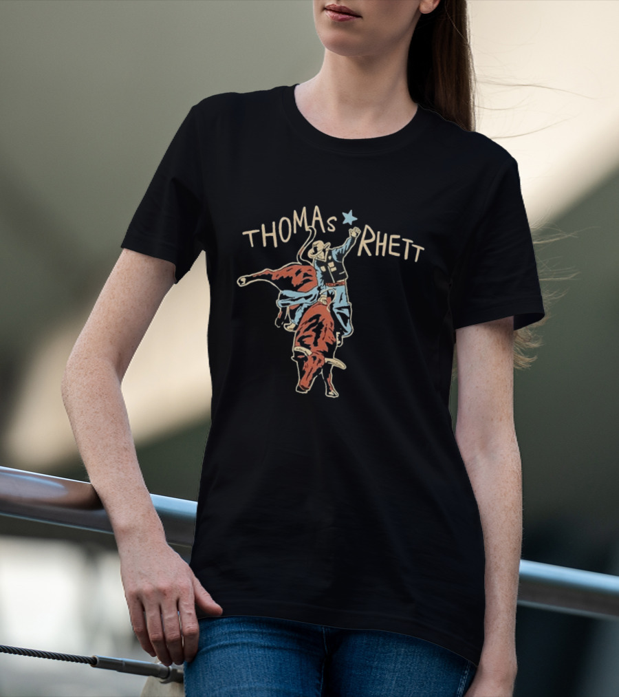 Thomas Rhett Rodeo Cowboy Bull Rider Star T-Shirt