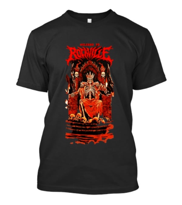 Welcome To Rockville Skeleton King On Throne Festival T-Shirt