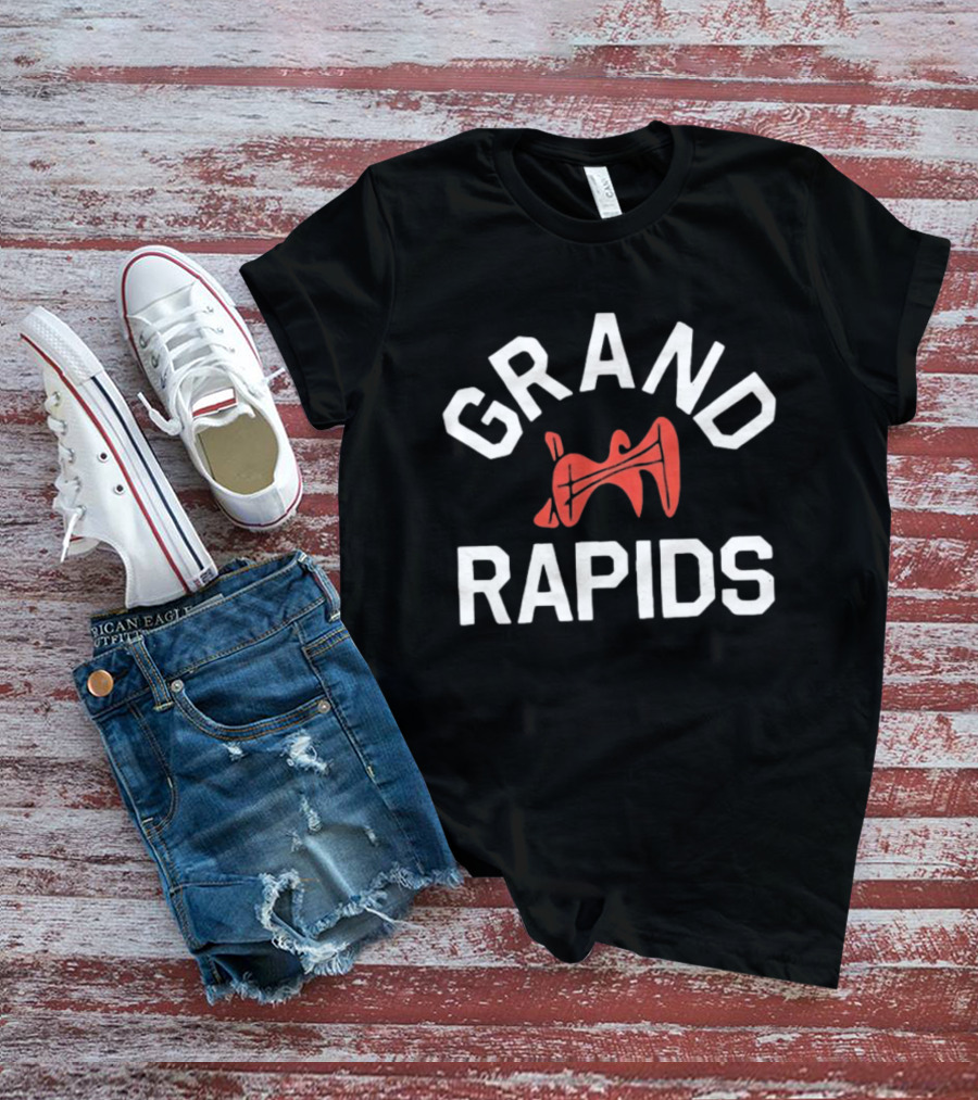 Grand Rapids Michigan City Travel Midwest Trombone T-Shirt