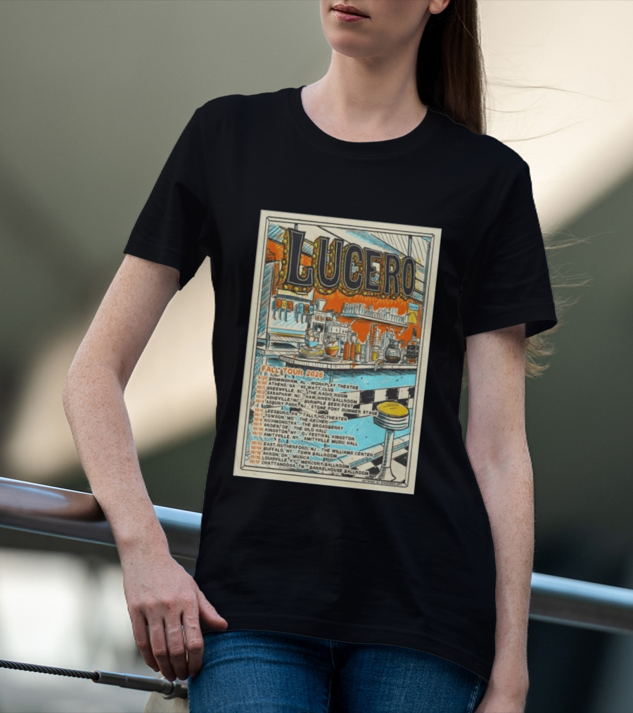 LUCERO Fall Tour 2026 Concert Dates And Venues T-Shirt